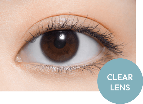 CLEAR LENSES BLACK EYES